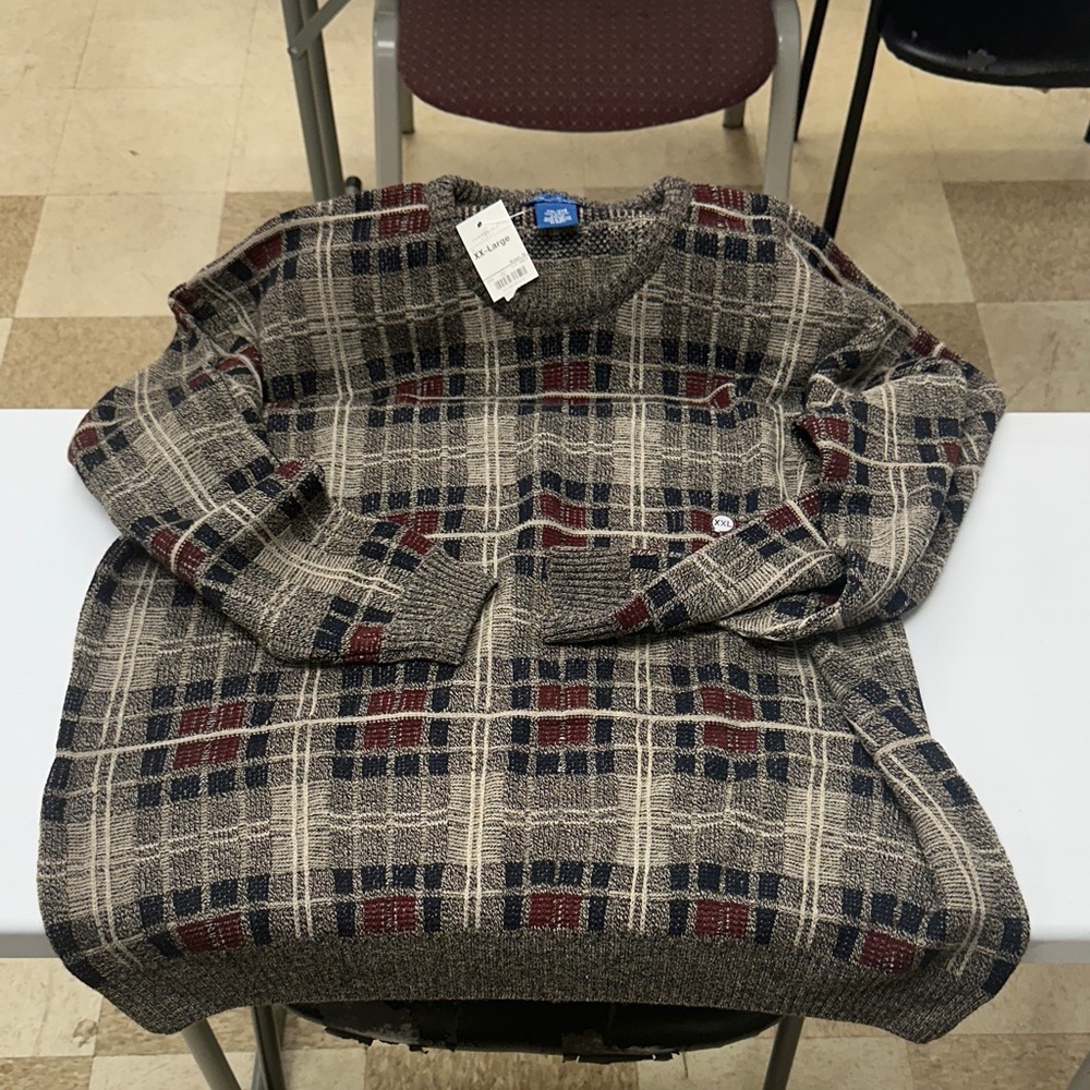 Plaid Men's Sweater